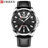 Curren Men's Leather Band Business Watch (Dial 4.7cm) - CUR182