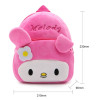 Cartoon Stuffed Pre-Schooling Soft Backpack for Kids-Multicolor