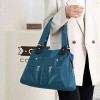 Women's Handbag Solid ( Blue colour )