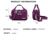 Large Capacity Waterproof Anti-theft Fashion ( purple colour)