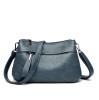 Crossbody bag atipasial leather ( blu color )