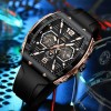 Mens Watches 5ATM Sports Waterproof Quartz Wristwatch Luminous Date Silicone Clock Luxury Man Watch