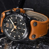 LIGE 9890 Top Brand Luxury Chronograph Leather Sport Quartz Wrist Watch