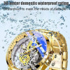 2023 New Men Watch Skeleton Automatic quartz Watch Gold Skeleton Vintage Man Watch