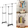 Double pole cloth rack-2513