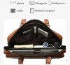 Amsburg Laptop Leather Bag(Chocolate color)