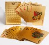 New 24K Gold Playing Cards Plastic Poker Game