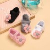 Baby shoes baby girl soft bottom flower walking shoes