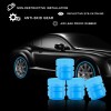 Bike and Car Tire Valve Lighting Caps- 4 Pc