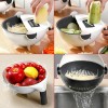 Cutter with Drain Basket Vegetables Chopper Veggie Slicer Kitchen Tool