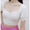 Cotton Crop Tops Blouse for Women