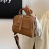 High end ladies' handbag multi-layer large capacity commuting bag (Brown)