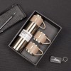 Steel Vacuum Flask Set with 3 Steel Cups Combo-500ml Double-Layer Stainless Steel - Teal