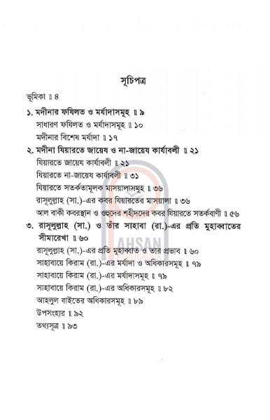 মদীনার মর্যাদা ও যিয়ারতের বিধান