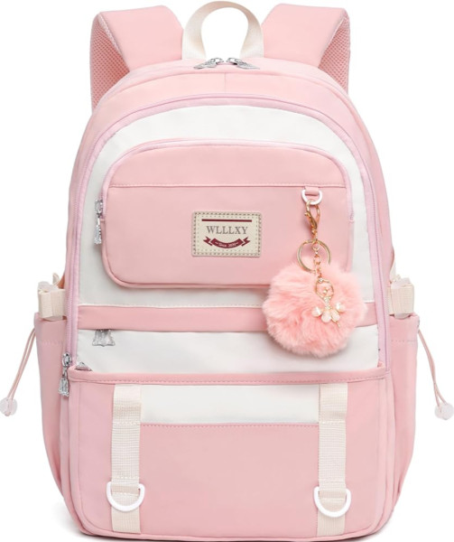 PU Leather Backpack for Women - Pink - LB-107