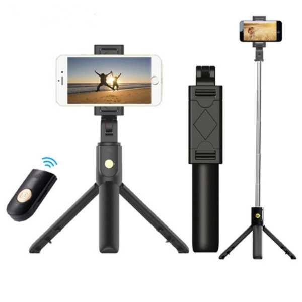 XT 02 Bluetooth Selfie Stick Tripod For Phone 3 In 1 - Black