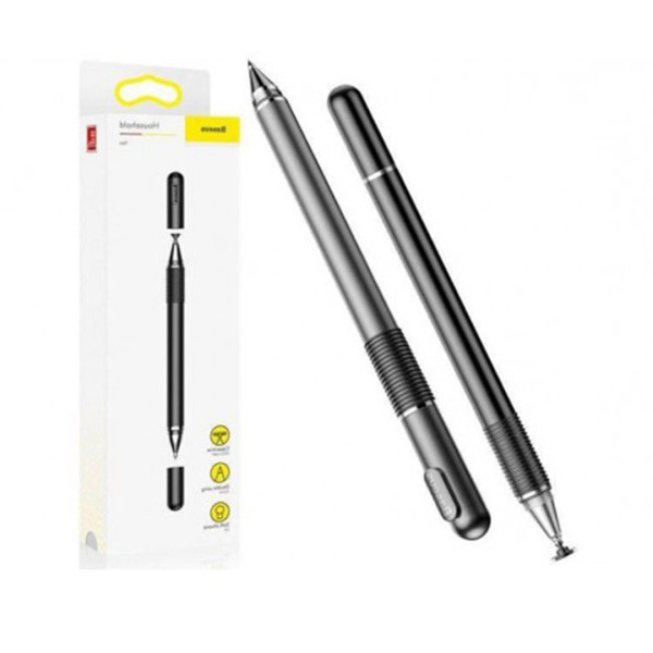 Baseus Two In One Capacitive Stylus Pen For Mobile And Tablet - Black