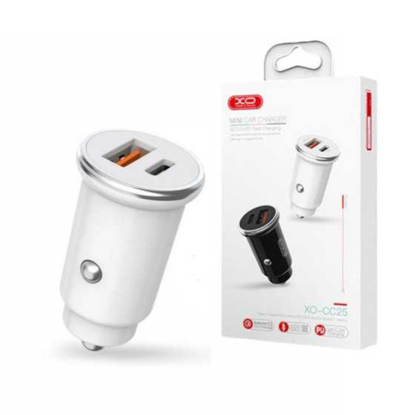 BOROFONE Bz12 Car Charger -Micro Charger - White