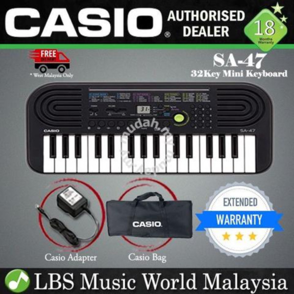 CASIO SA-47 32-KEY PORTABLE MUSICAL MINI KEYBOARD