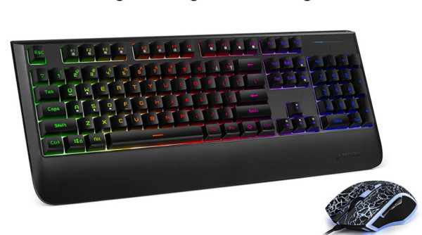 Rapoo V110 Backlit Gaming Keyboard & Optical Gaming Mouse Gaming Combo