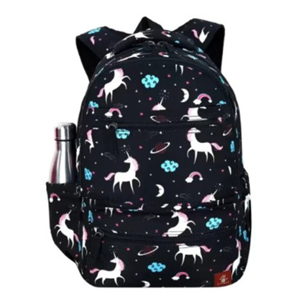 Espiral Cat Fabric Unicorn Backpack For Women- Ash - CDEUB01ASH