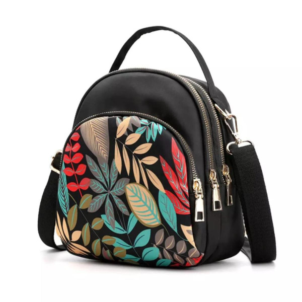 Nylon Multilayer Crossbody And Shoulder School Bag For Women - Multicolor - B-B08