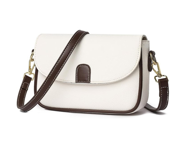 PU Leather Handbags Women Fashion Crossbody Bags(white color)