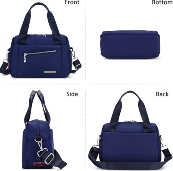 Luxury Bag Waterproof Nylon Shoulder Ladies Travel Crossbody ( Blue Color)