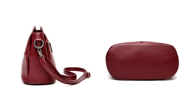 3 Layers Luxury Messenger Crossbody Bags ( maroon colour )