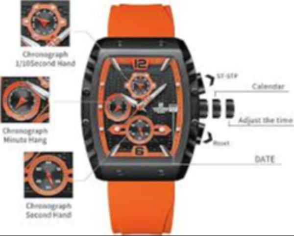 Luxury Waterproof Quartz Watch For Men Sport Chronograph Wrist Watches Men Clock Relogios Masculino