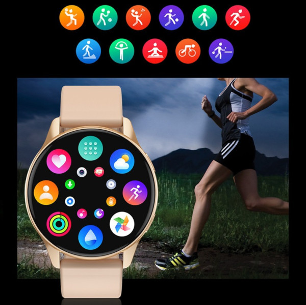 Smart watch Bluetooth Call Heart Rate Blood Pressure Monitoring slicon belt Smart watches