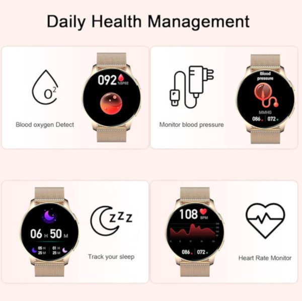 Smart watch Bluetooth Call Heart Rate Blood Pressure Monitoring Smart watches