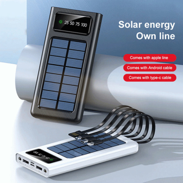 Solar Power Bank 20000mAh with External Battery