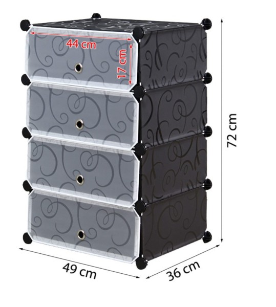 Plastic single Shoe Cabinet-436