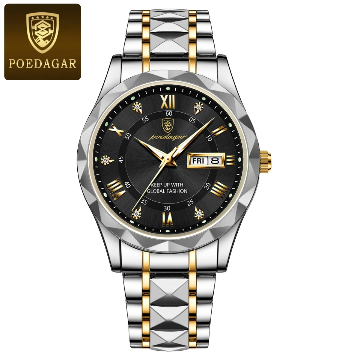 Poedagar new stylish water resistance watch for man