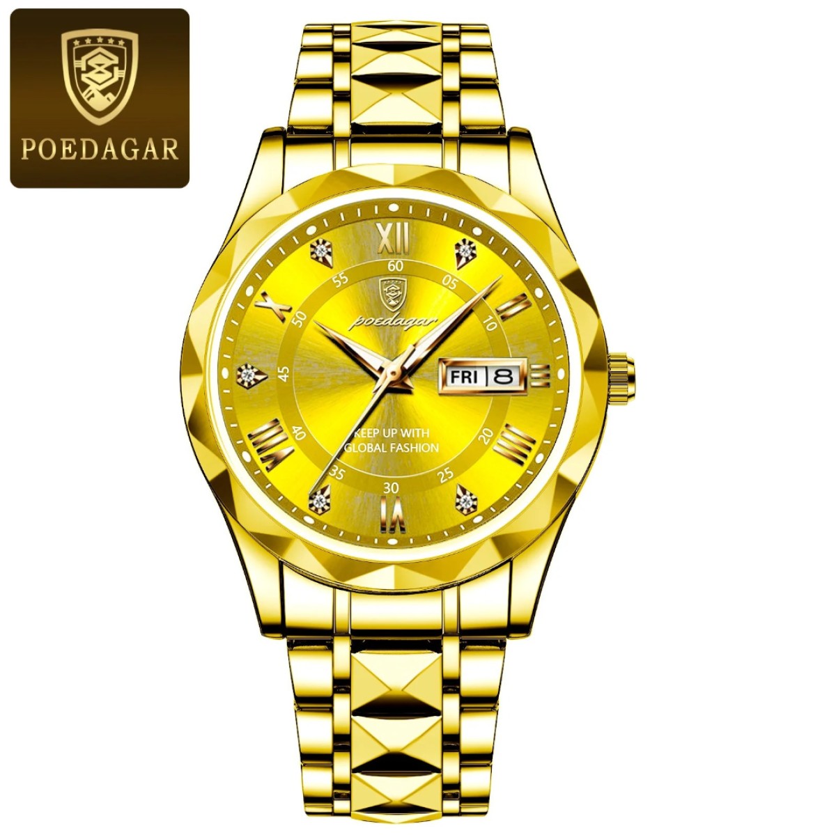 Poedagar new stylish water resistance watch for man