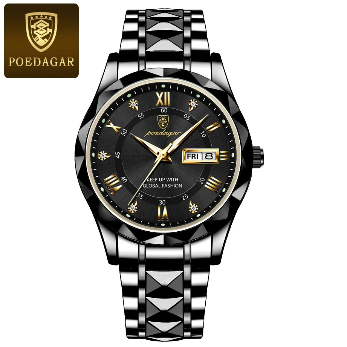 Poedagar new stylish water resistance watch for man