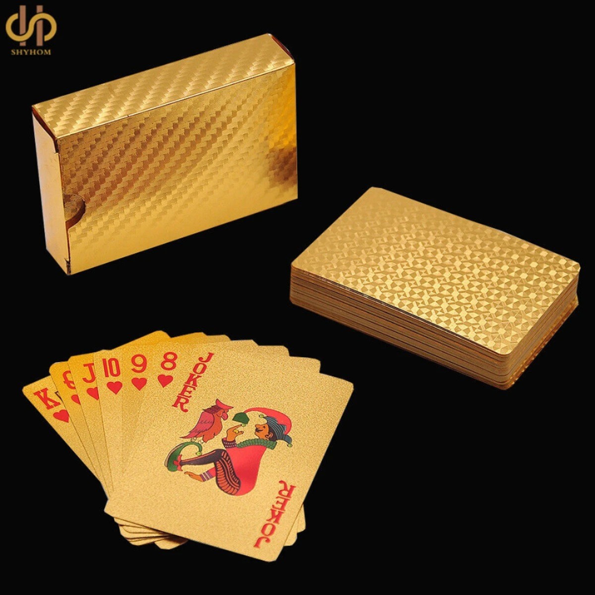 24k Gold Foil Playing Cards