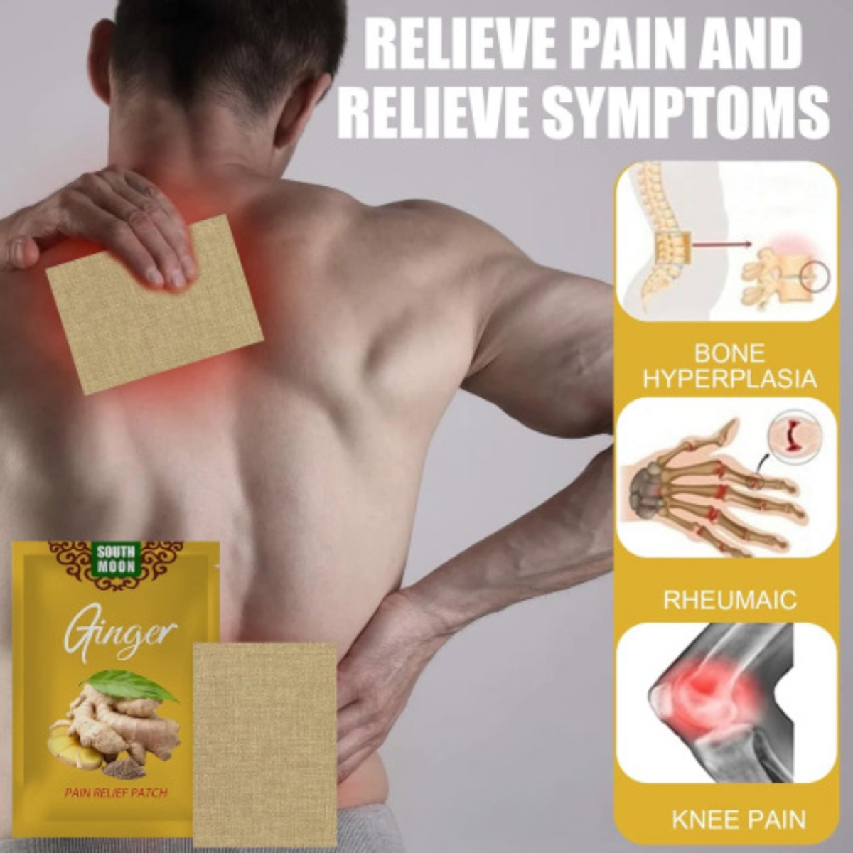 South Moon Ginger Pain Relief Patch 10Pcs