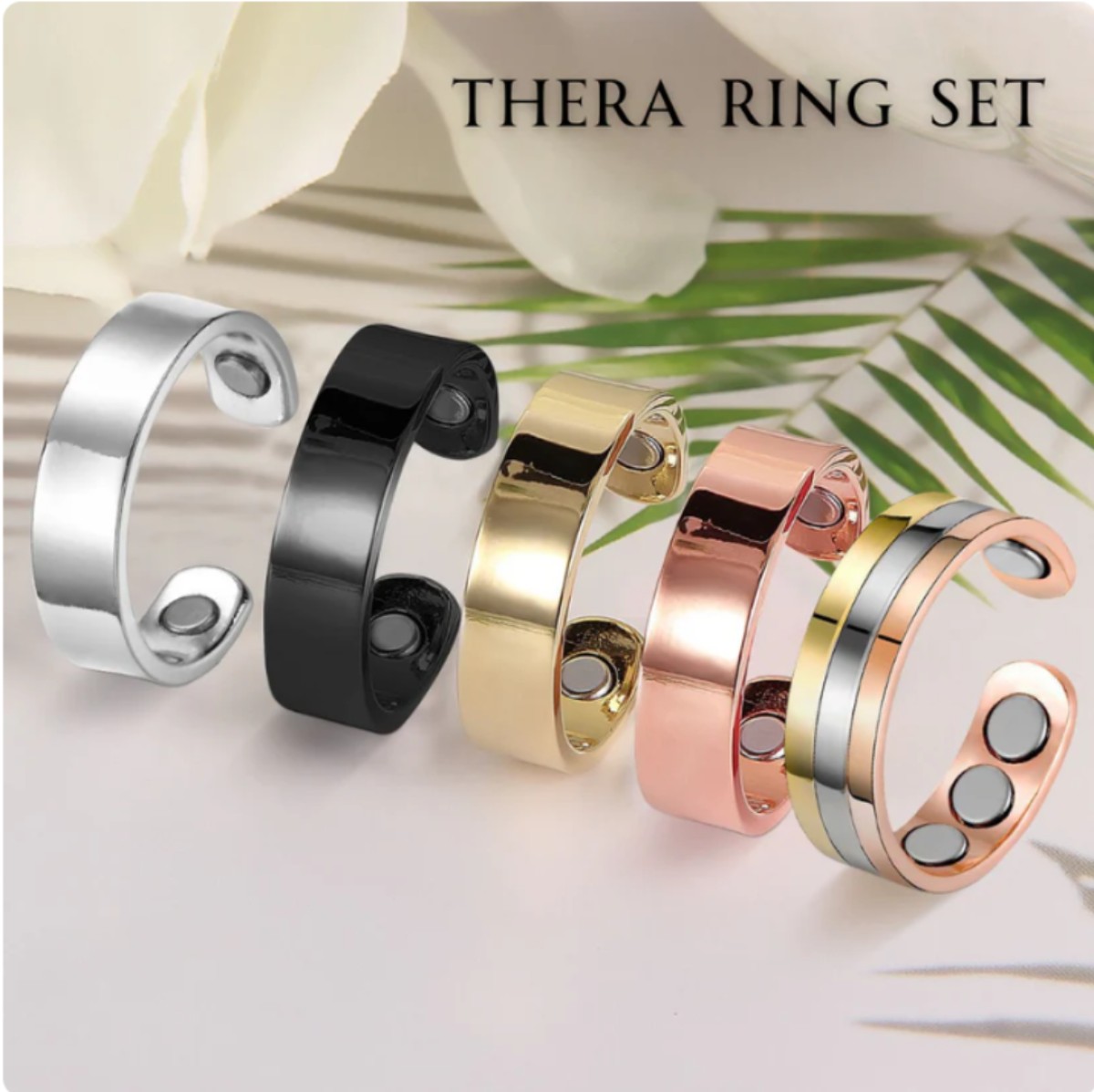 Magnetic Anti Magnet Rings Adjustable Power