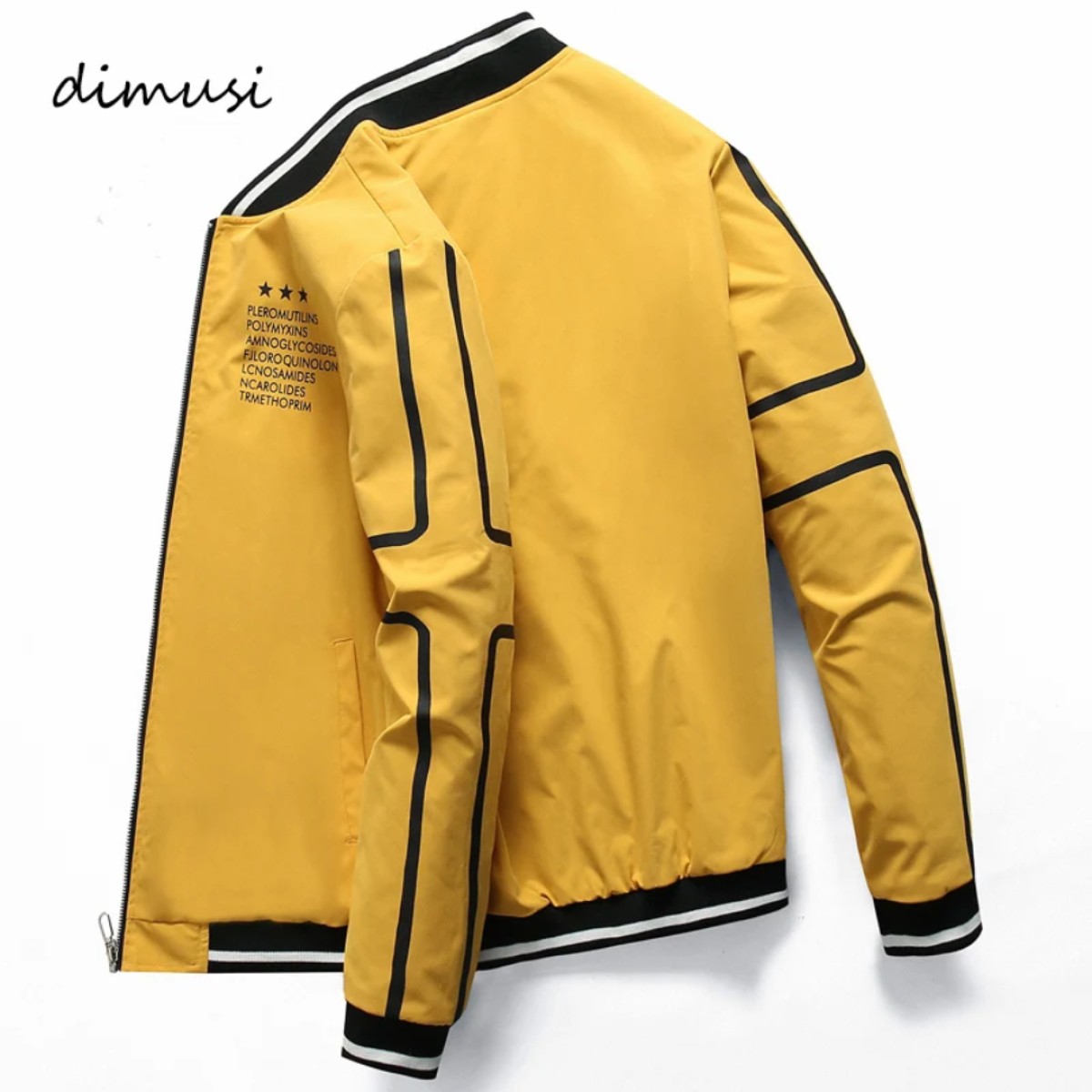 DIMUSI Autum Winter Men's Bomber Zipper Jacket