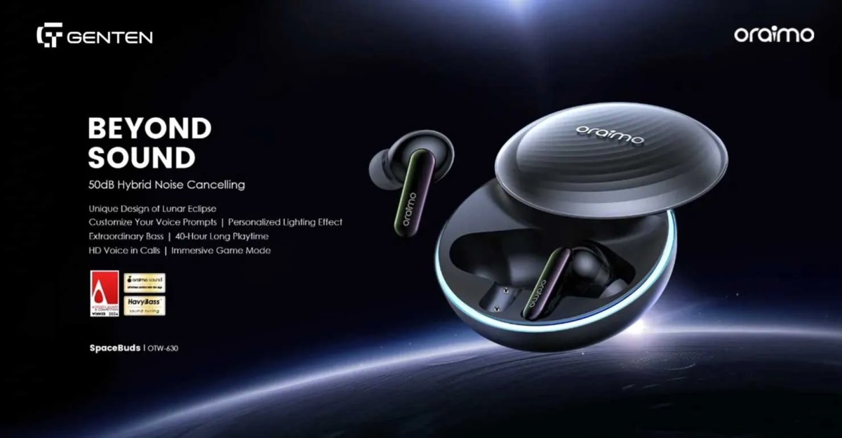 Oraimo SpaceBuds Hybrid ANC TWS Earbuds