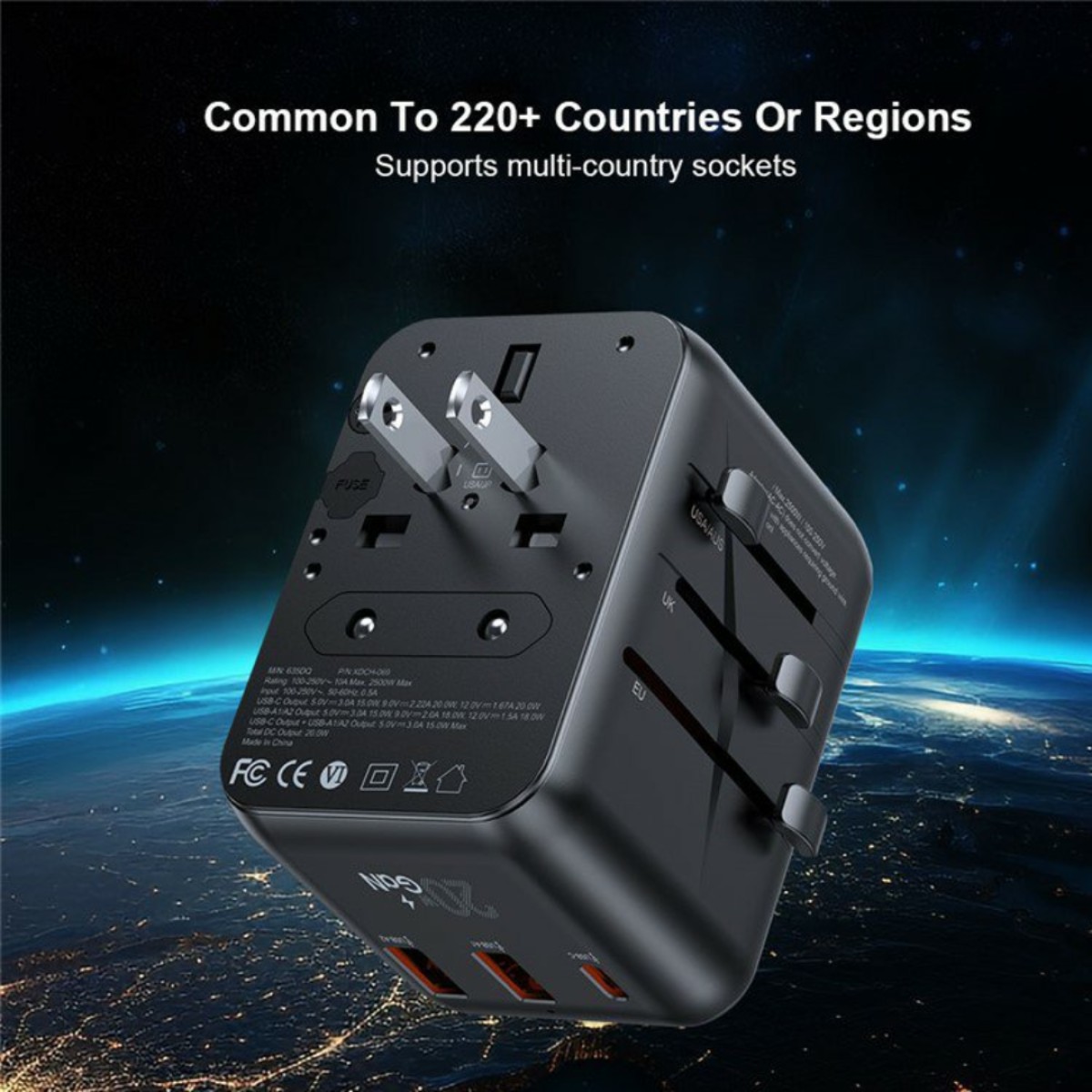 Xundd 20W Universal Travel Adapter (XDCH-069)