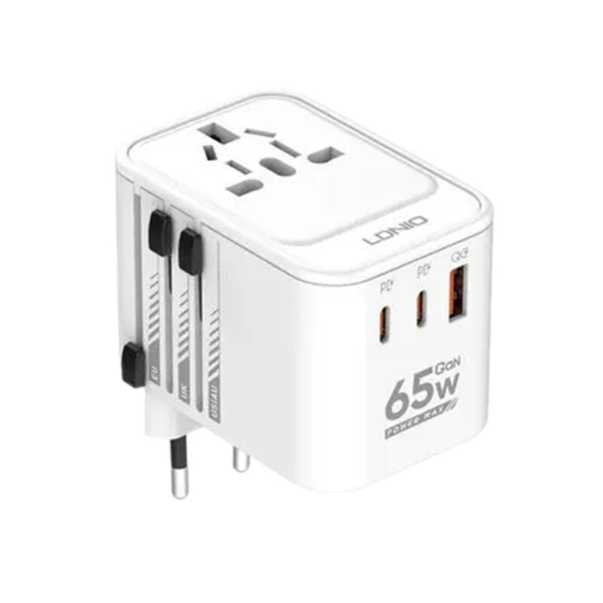 LDNIO Z6 65W 3 USB Ports GaN Travel Adapter