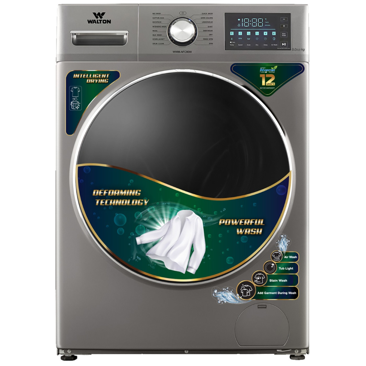 Walton Front Loading Washing Machine 9KG  WWM-AFC90W