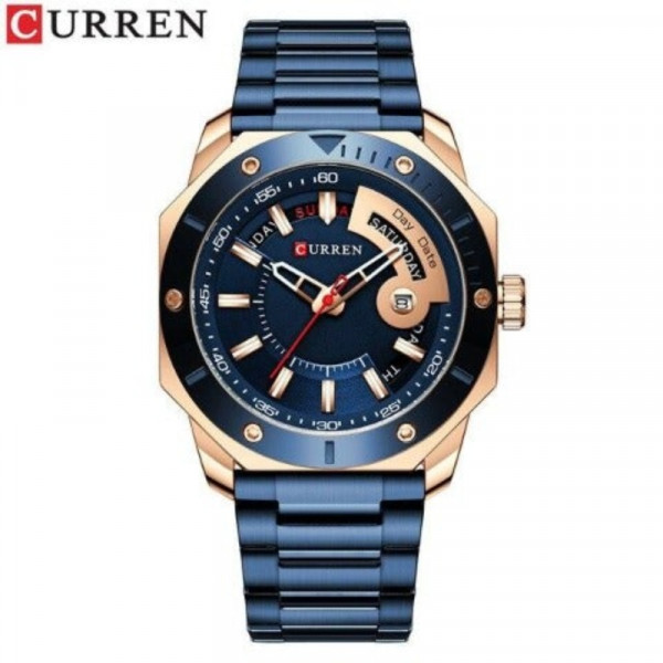 Curren Full Day Display Men's Watch