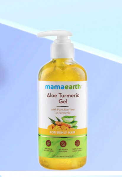 Mamaearth Aloe  Turmeric  Gel For Skin & Hair