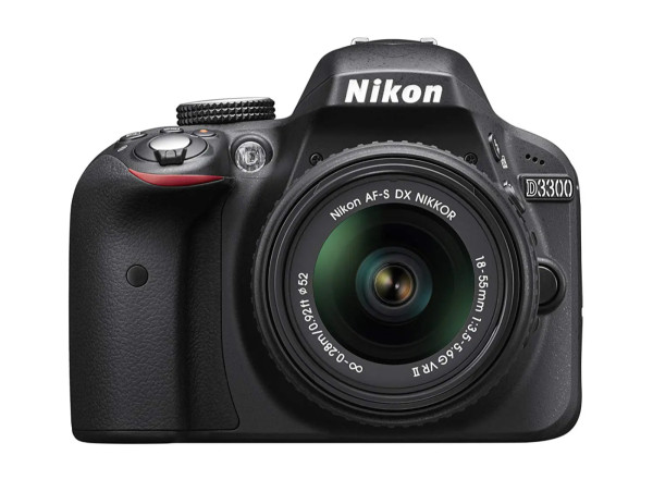 Nikon D3300 24.2 MP CMOS Digital SLR with Auto Focus-S DX NIKKOR 18-55mm f/3.5-5.6G VR II Zoom Lens