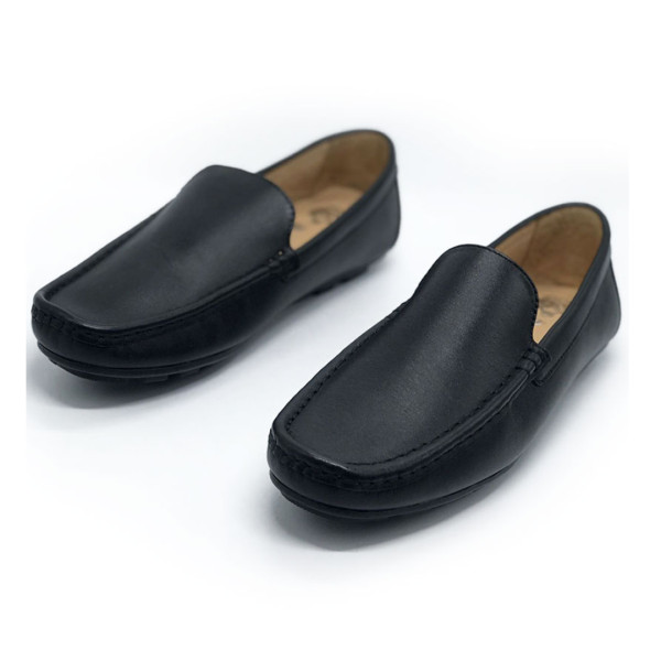 Leather Loafer For Men - Black - LF-01