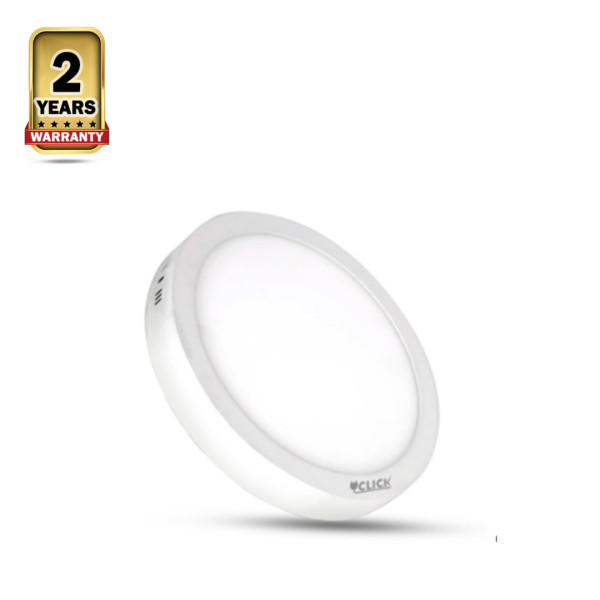 Click Round Surface Mount Panel LED - White - 18W